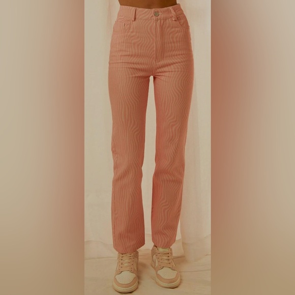 NWT - Peppermayo Exclusive - Electric Avenue Pants - Pink Wave - Size 6 - Picture 2 of 5